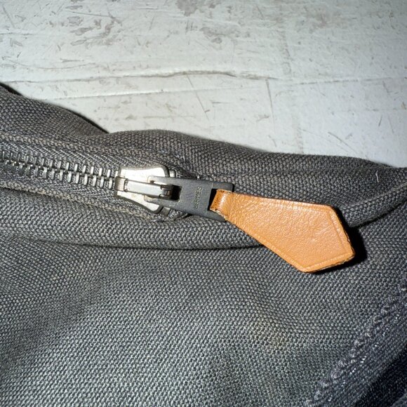 Hermes Fourre Tout Porte Canvas Gray Bag - Picture 6 of 6